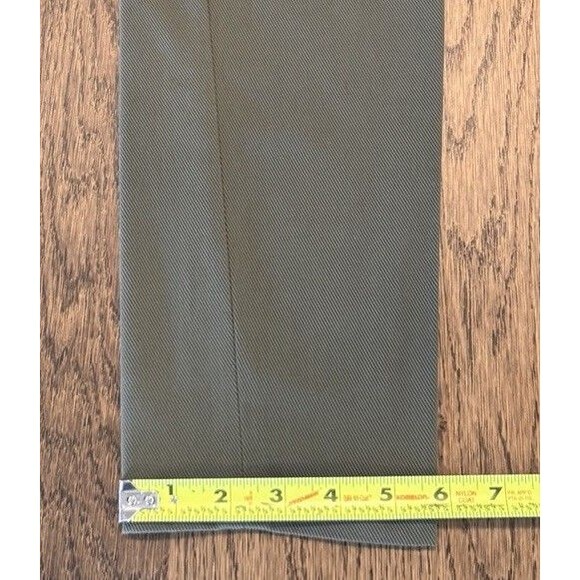 Veronica Beard Blossom Biker Pants Women’s 8 Army Green Belt Loops Made In USA - Picture 11 of 11